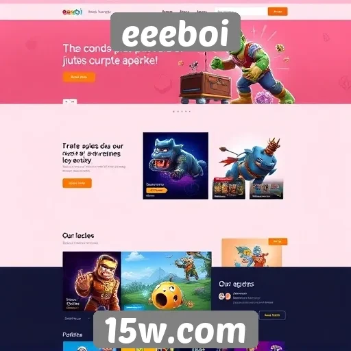 Evolução do design do site eeeboi